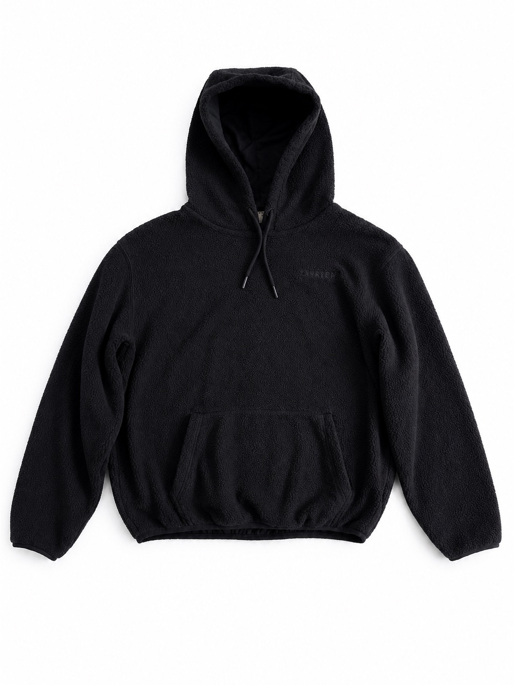 YoungLA Sherpa Fleece Pullover Hoodie Sweatshirt Black Size Large